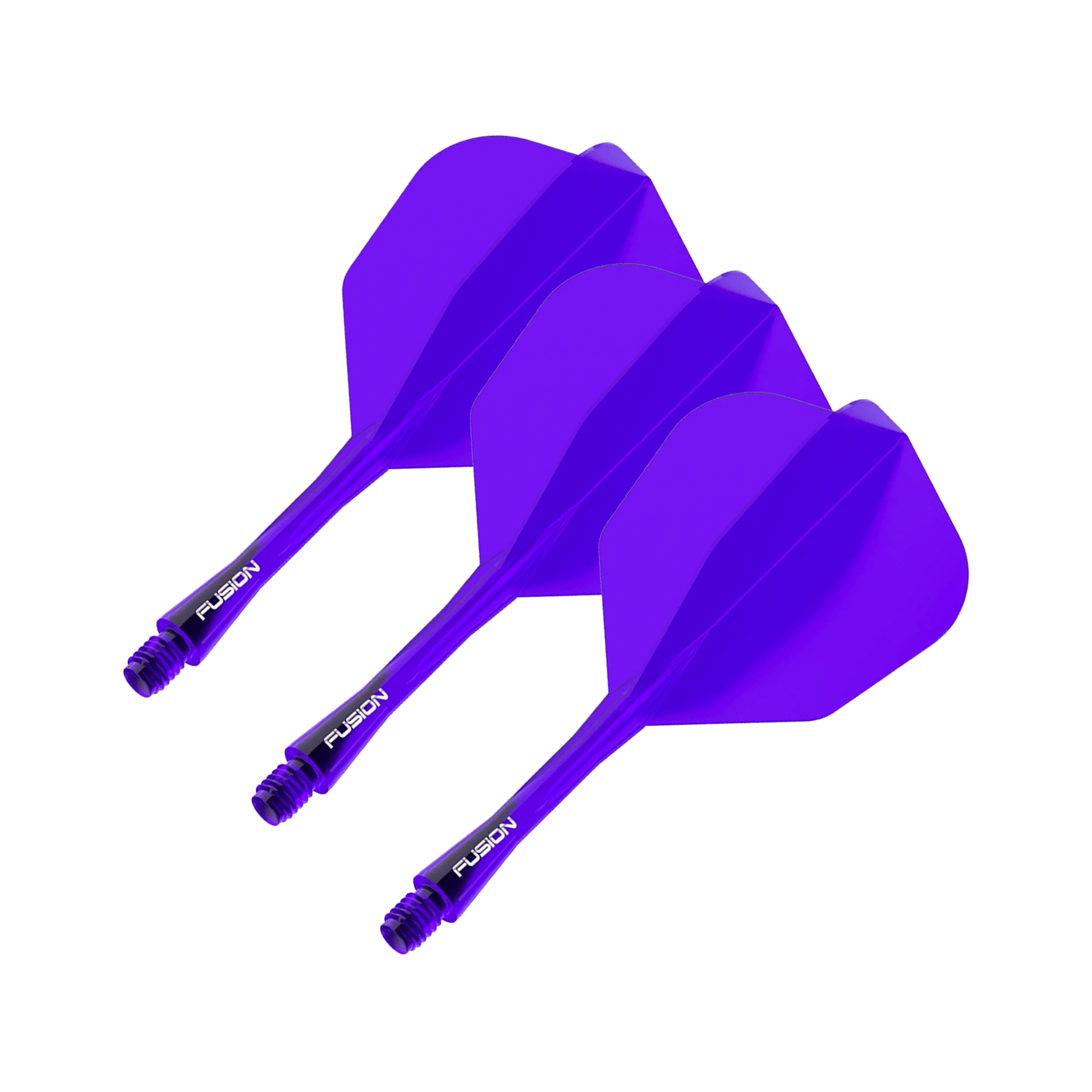 Winmau Fusion - All In One Flight & Shaft No. 6 / Intermediate (28mm) / Purple Flights & Shafts