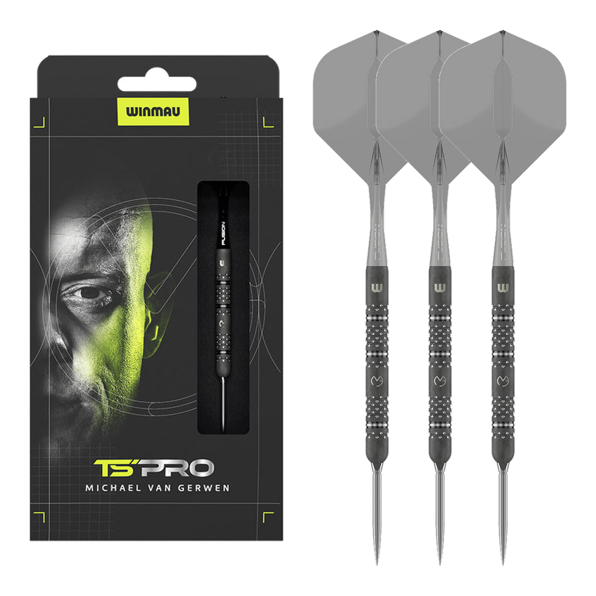 Winmau Michael Van Gerwen TS-Pro Switch Point - 90% Tungsten Steel Tip Darts 23 Grams Darts