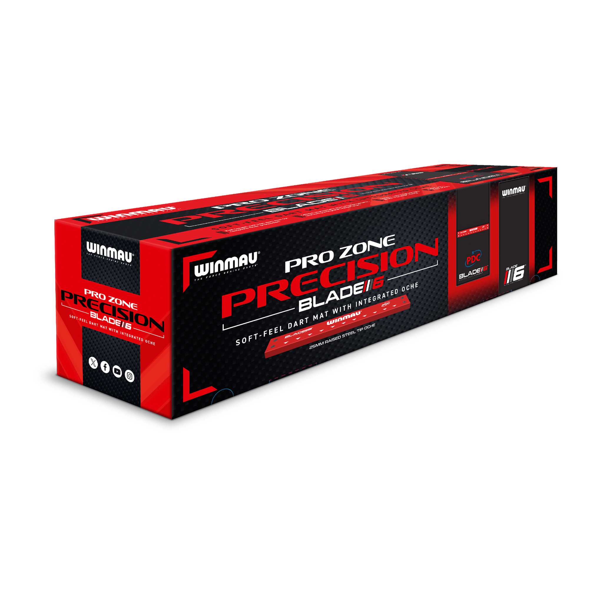 Winmau Pro Zone Precision Soft Feel Dart Mat With Integrated Oche Boards