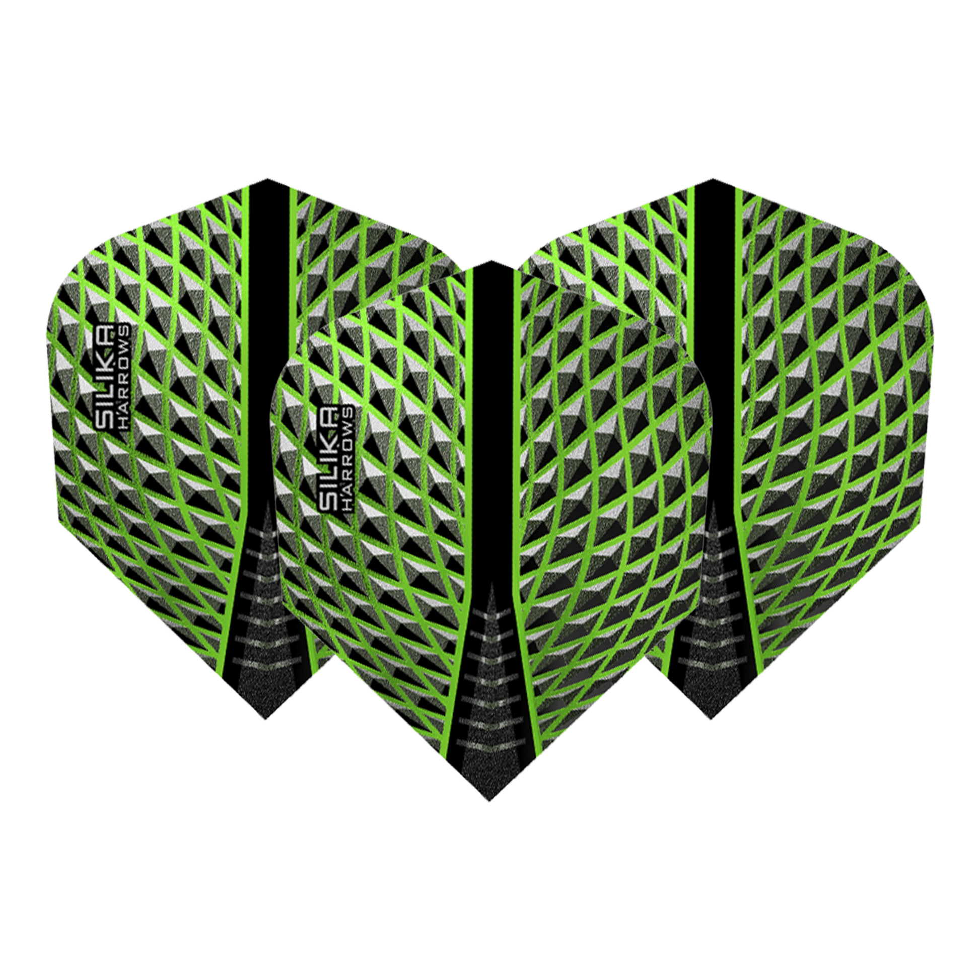 Harrows Silka - Dart Flights No. 6 / Green Flights