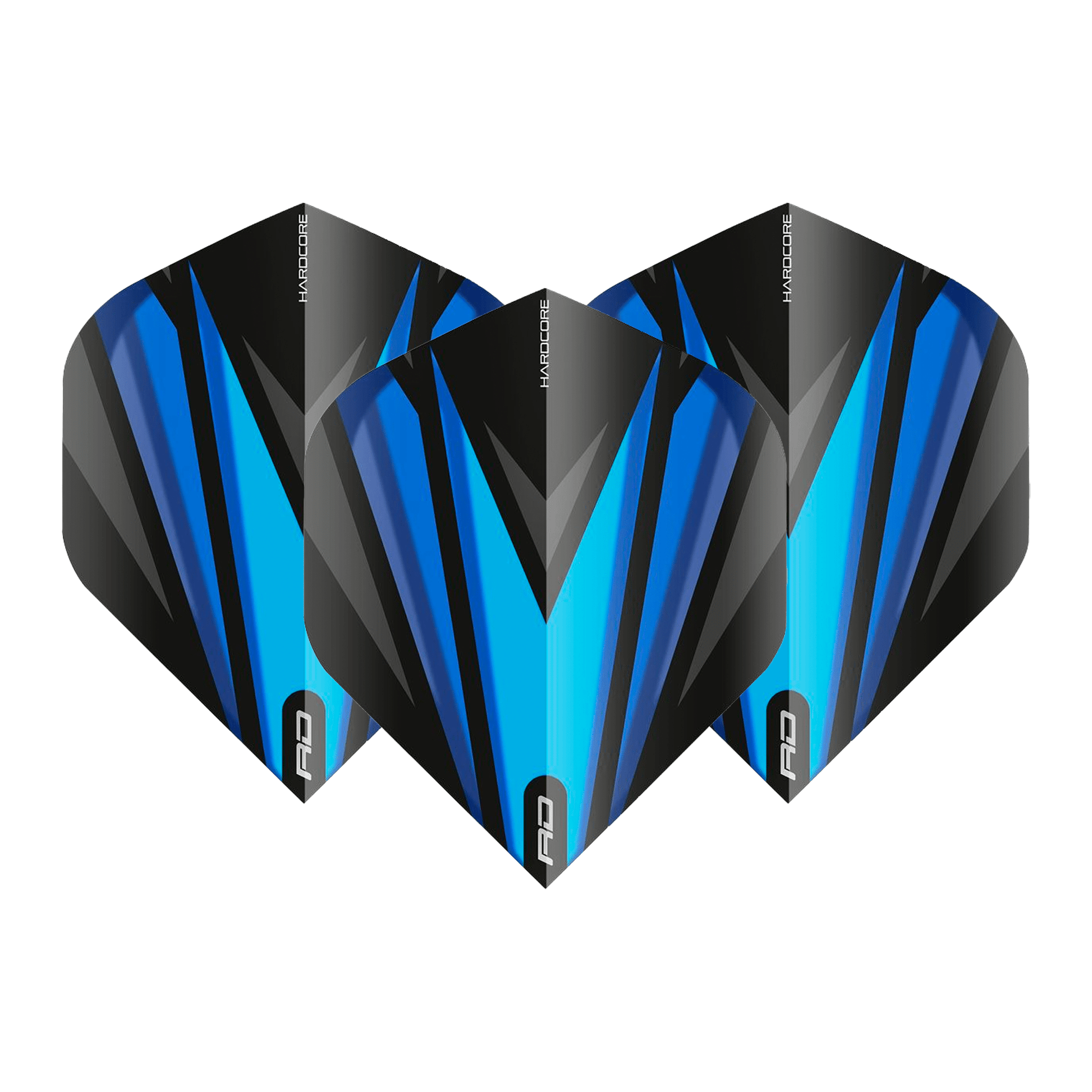 Red Dragon Hardcore Radical Standard Dart Flights Black Blue Flights