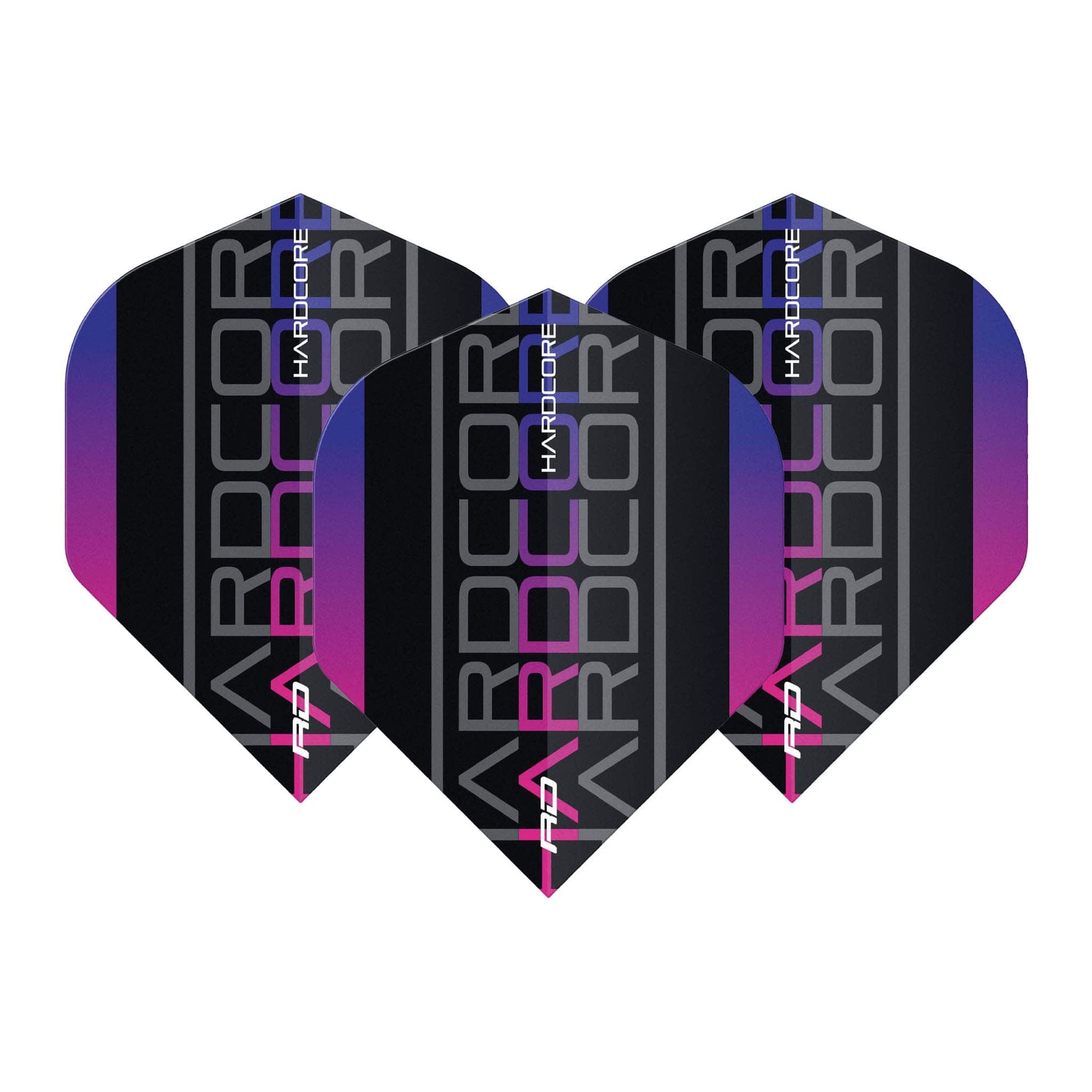 Red Dragon Hardcore XT Triple Dart Flights Purple / Standard Flights