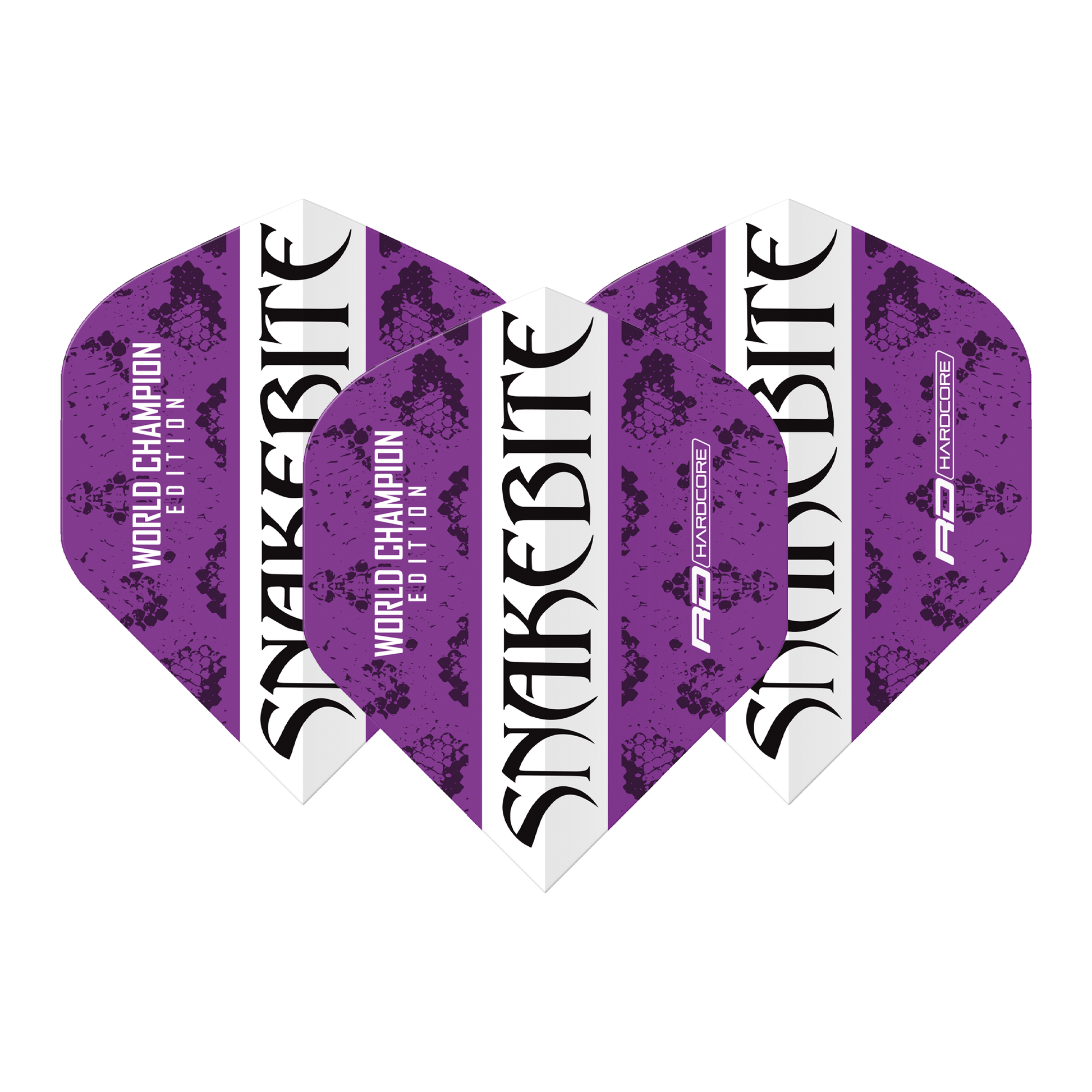 Red Dragon Peter Wright World Champ Standard Dart Flights Purple/White Flights