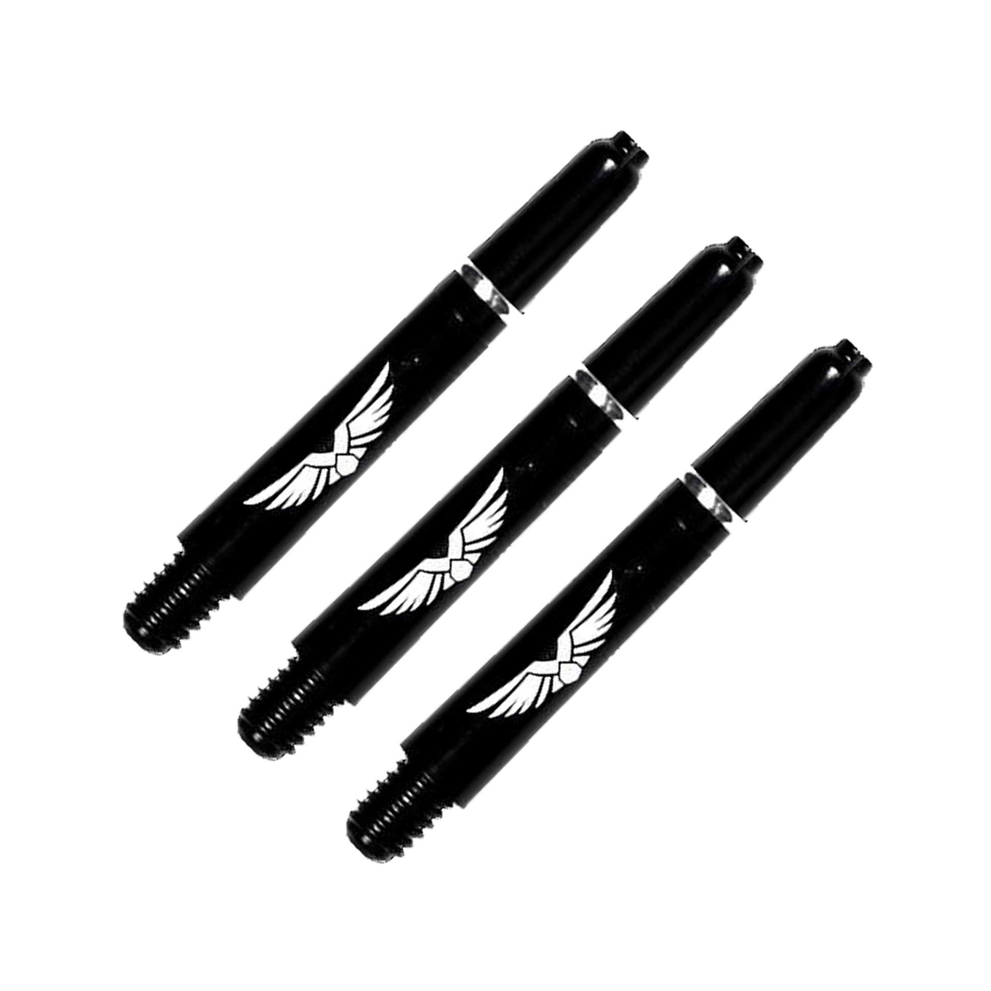 Shot Eagle Claw Short (35mm) Nylon Dart Shafts Solid Black Shafts