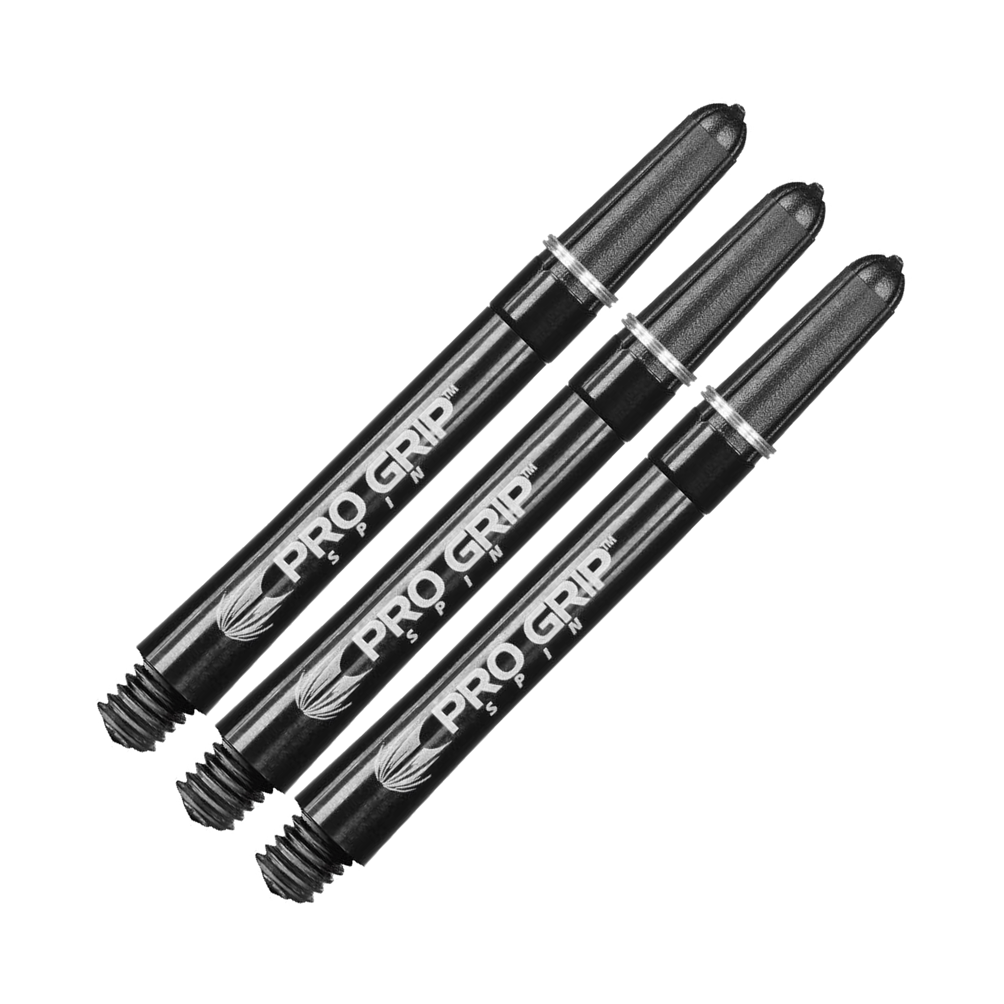 Target Pro Grip Spin - Nylon Dart Shafts Black / Medium (48mm) Shafts