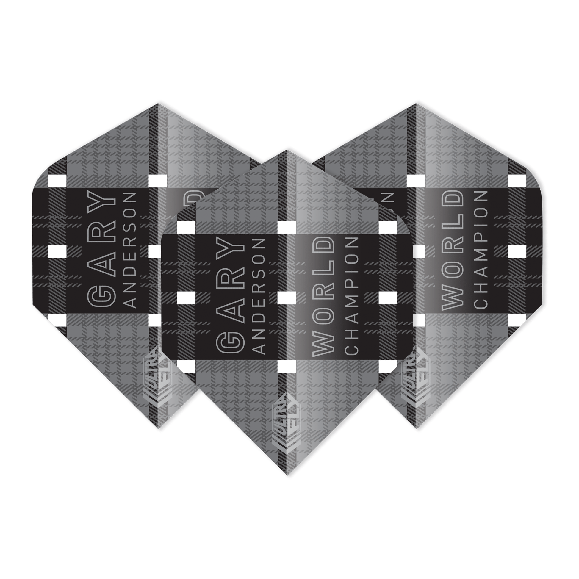 Unicorn Gary Anderson World Champion - Ultrafly Dart Flights Big Wing / Black Flights